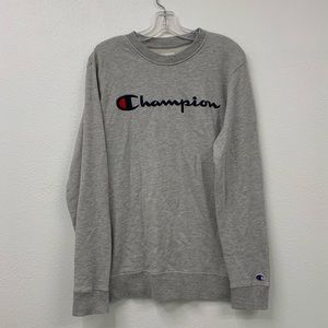 Embroidered Champion Crewneck Sweater